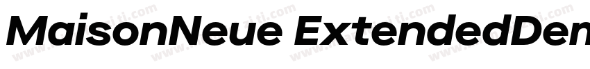 MaisonNeue ExtendedDemiBold字体转换